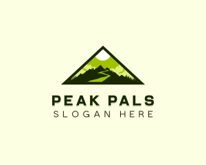 Outdoor Mountain Peak logo design