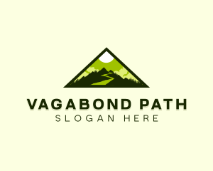 Outdoor Mountain Peak logo design