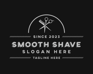 Haircut Barber Salon logo design