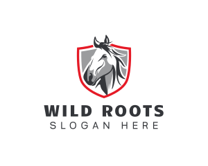 Wild Mare Horse  logo design