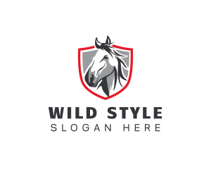 Wild Mare Horse  logo design