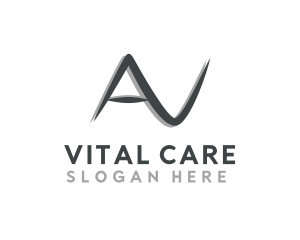 Audio Visual Letter AV logo