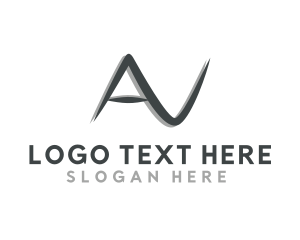 Audio Visual Letter AV logo