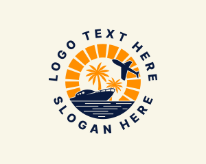 Island Travel Vacation logo design