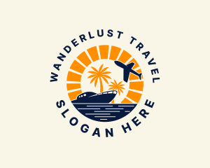 Island Travel Vacation Logo