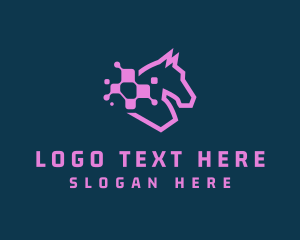 Digital Tech Horse  logo