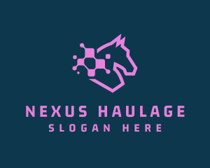 Digital Tech Horse  logo design