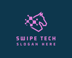 Digital Tech Horse  logo design