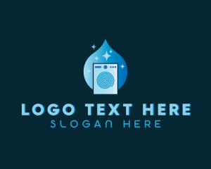 Laundry Droplet Washing Machine logo