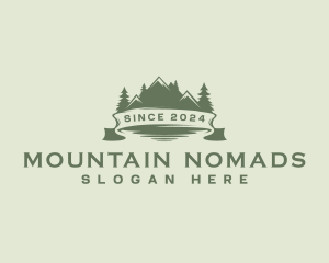 Mountain Hiking Travel logo design