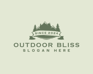 Mountain Hiking Travel logo design