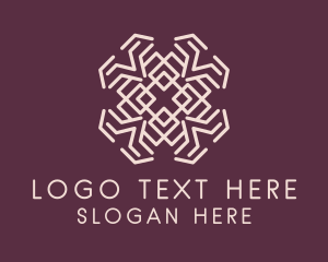 Textile Flower Ornament logo