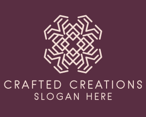 Textile Flower Ornament logo design