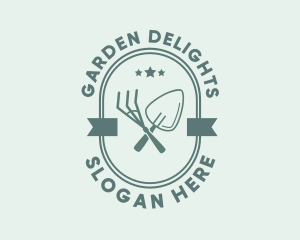 Rustic Garden Tools logo design