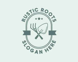 Rustic Garden Tools logo design