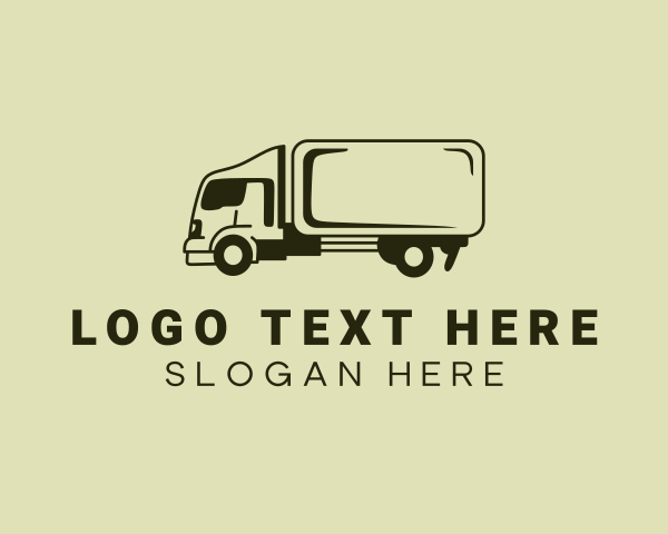 Logistics Delivery Truck logo