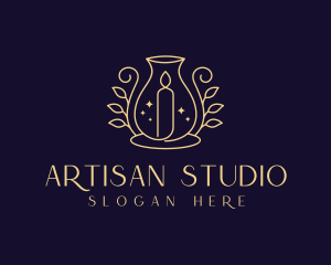 Scented Artisanal Candle logo design