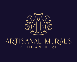 Scented Artisanal Candle logo design