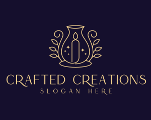 Scented Artisanal Candle logo design