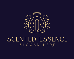 Scented Artisanal Candle logo design