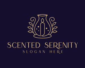 Scented Artisanal Candle logo design