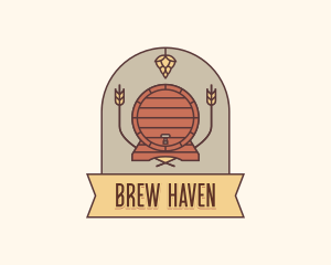 Beer Barrel Keg logo design