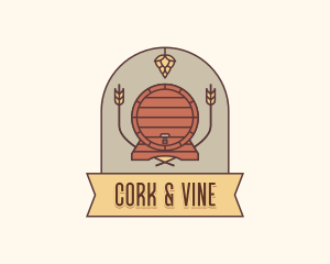 Beer Barrel Keg logo design