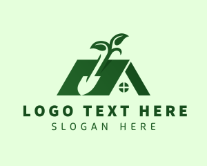 House Landscaping Shovel logo