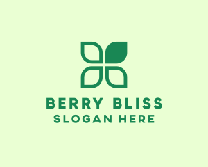 Green Eco Leaves logo design