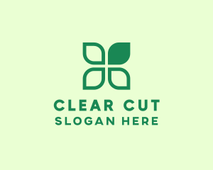 Green Eco Leaves logo design