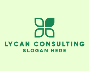 Green Eco Leaves logo design