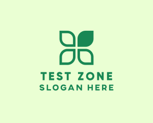 Green Eco Leaves logo design