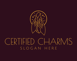 Mystical Crystal Jewelry  logo design