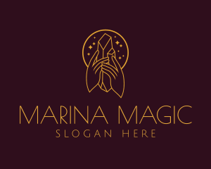 Mystical Crystal Jewelry  logo design