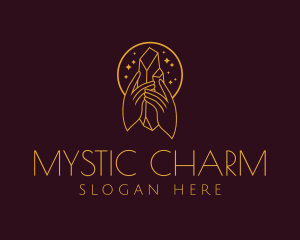 Mystical Crystal Jewelry  logo design