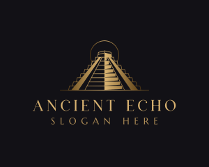 Mayan Pyramid Landmark logo design