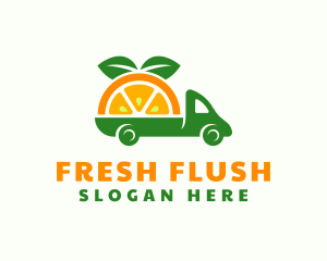 Orange Fruit Truck logo design