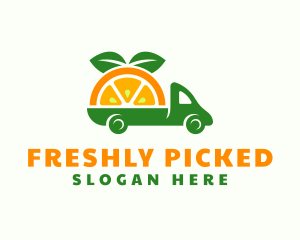 Orange Fruit Truck logo design