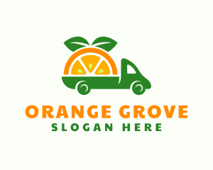 Orange Fruit Truck logo design