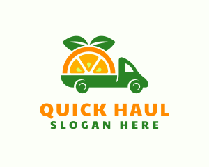 Orange Fruit Truck logo design