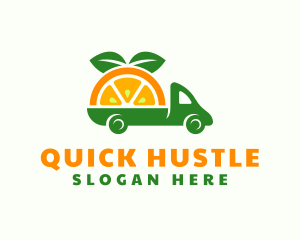 Orange Fruit Truck logo design