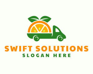 Orange Fruit Truck logo design