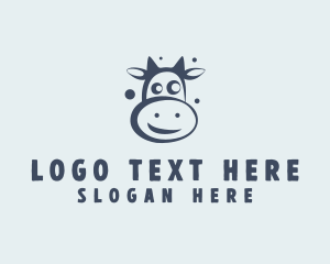 Cow Cattle Animal Logo