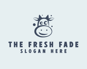 Cartoon Dairy Cow logo design