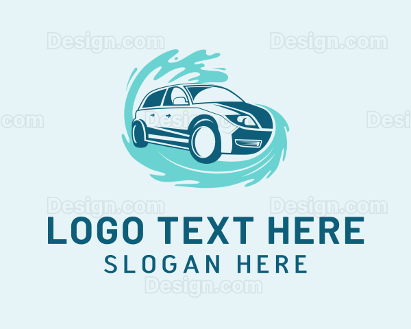 Automotive Water Splash Car Logo