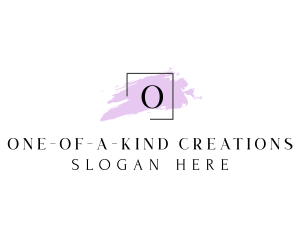 Square Watercolor Art Gallery logo design