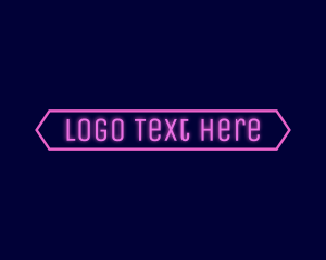 Name - Modern Generic Neon logo design