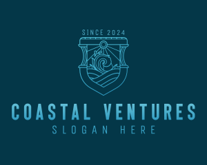 Coastal Wave Tourism logo design