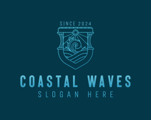 Coastal Wave Tourism logo design