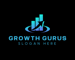 Graph Investment Growth Arrow logo design